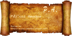 Pócsi Amadea névjegykártya